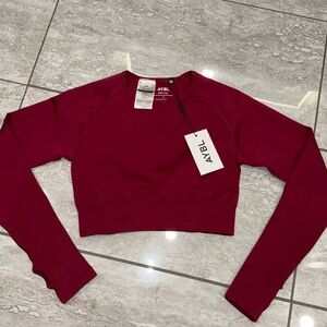 Red AYBL workout top (NWT)